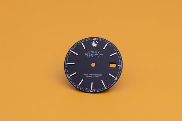 Load image into Gallery viewer, Rolex Datejust Black Stick Marker Dial for model 16234 FCD23894
