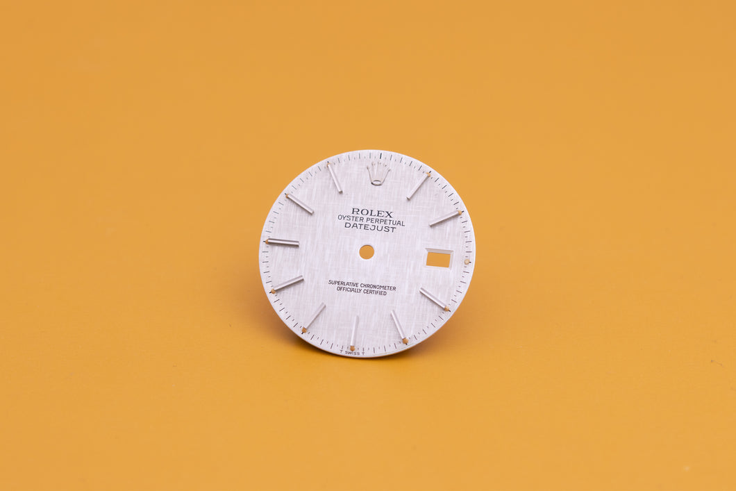 Rolex Datejust Silver Linen Dial for model 16014 FCD23920