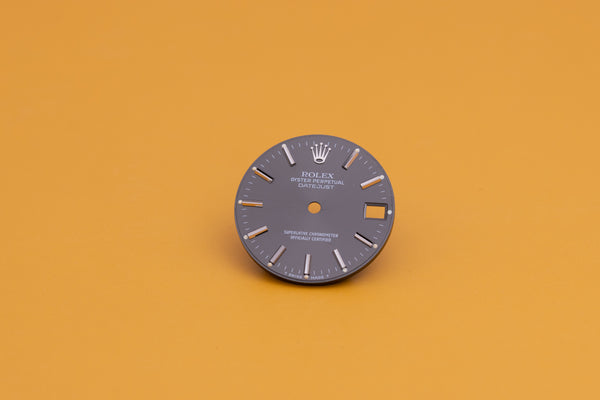 Load image into Gallery viewer, Rolex Midsize Datejust Charcoal Stick marker dial for model 6827 - 68274 FCD23922
