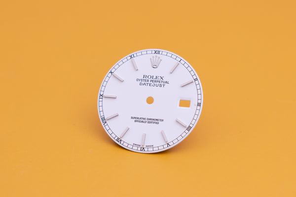 Load image into Gallery viewer, Rolex Mens Datejust White Stick Dial for 16200 - 16234 FCD23974
