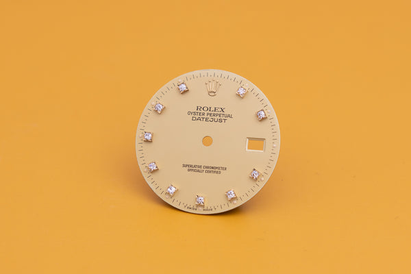 Load image into Gallery viewer, Rolex Datejust Champagne Diamond dial for model 16013 - 16233 FCD23981
