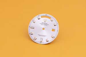 Rolex Day-Date Silver 8 + 2 Diamond dial for model 118238 FCD23995