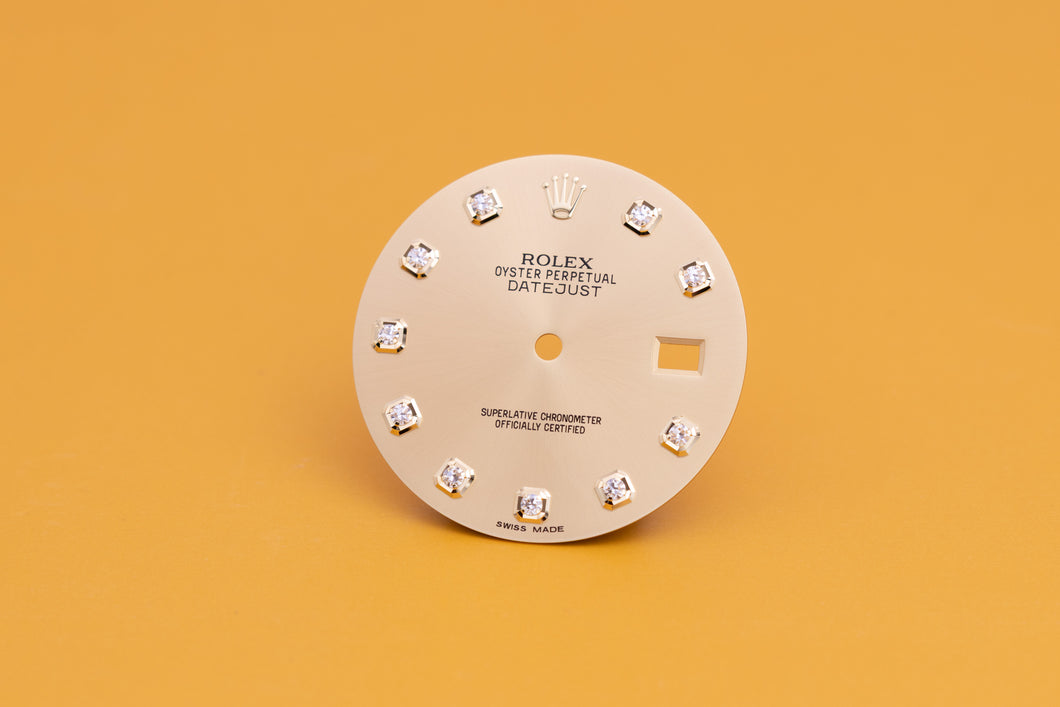 Rolex Datejust Champagne NO HASH Diamond Dial for 116233 FCD24020
