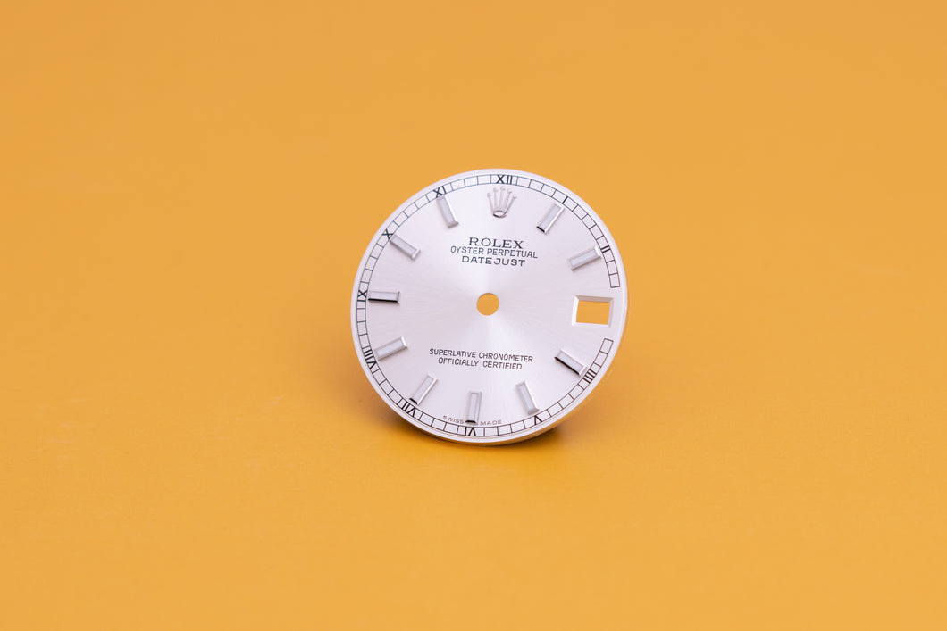Rolex Midsize Silver Lumi Index dial for model 178274 FCD24027