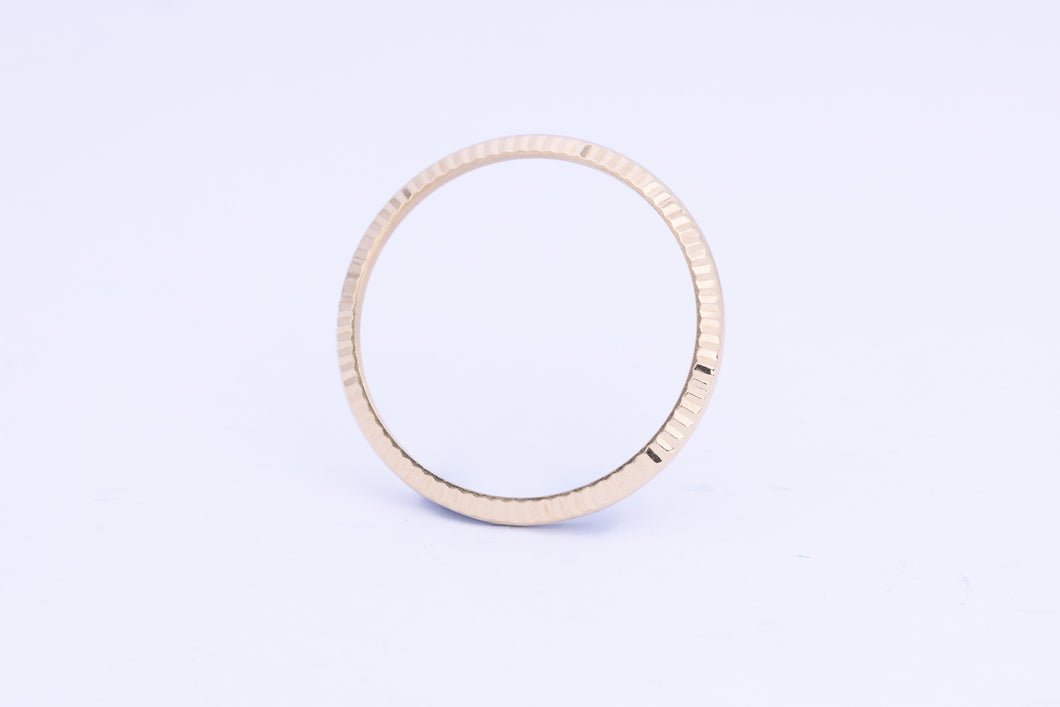 Rolex 18k Yellow Gold Fluted Bezel for 116233 6.2g FCD24043