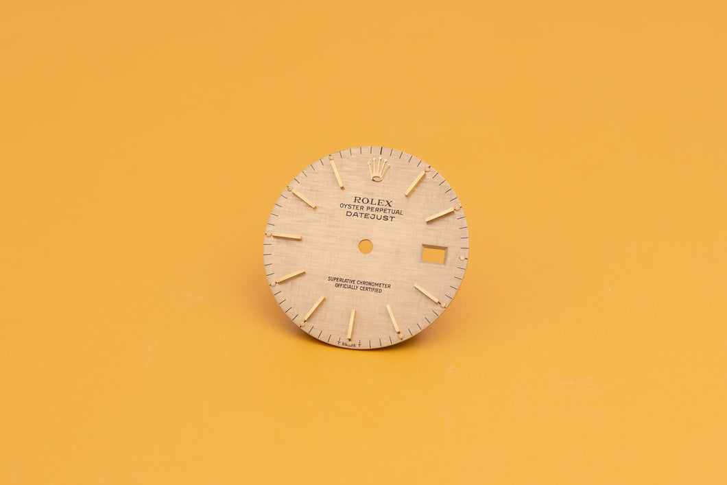 Rolex Datejust Champagne Linen stick marker dial for model 16013 FCD24080