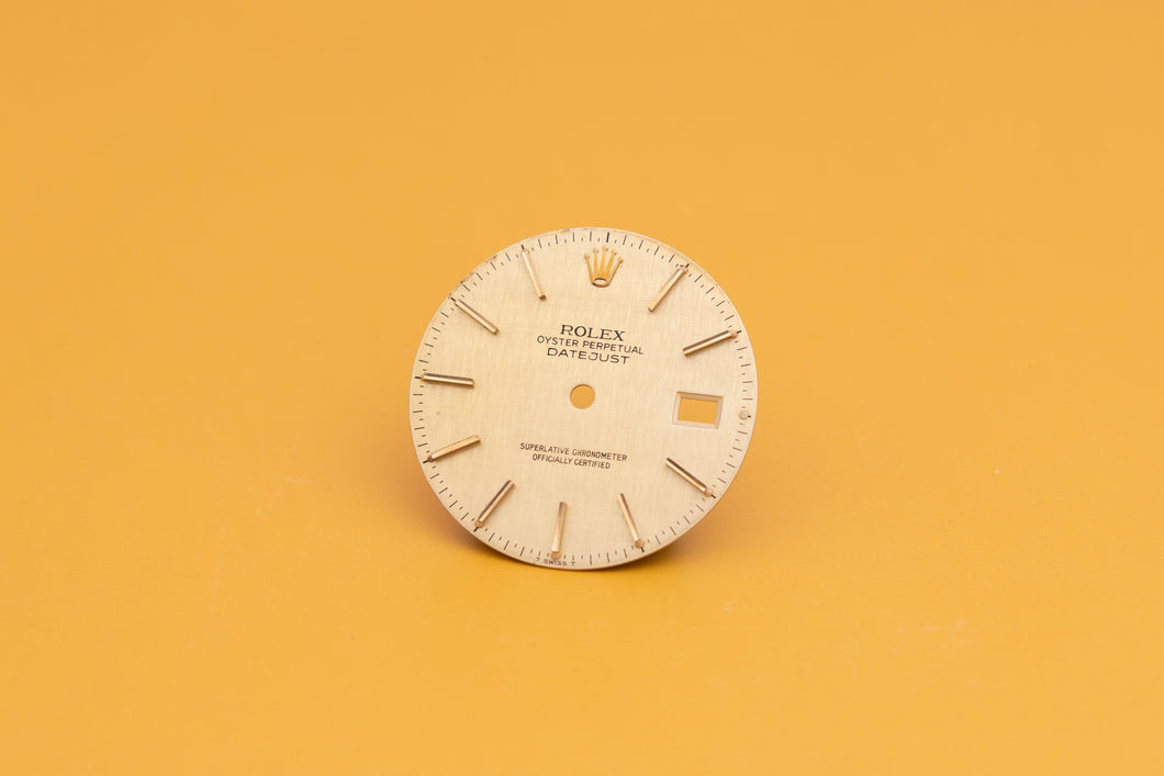 Rolex Datejust Champagne Linen stick marker dial for model 16013 FCD24081
