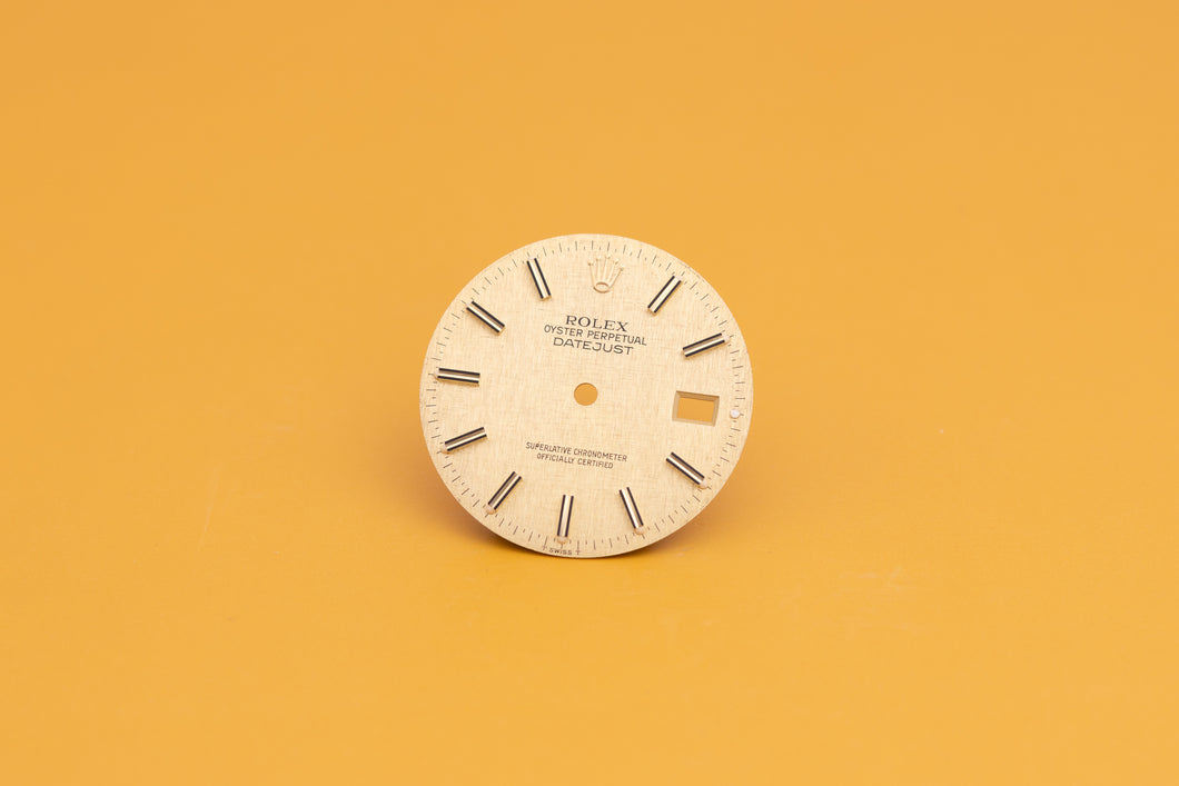Rolex Datejust Champagne Linen stick marker dial for model 16013 FCD24082