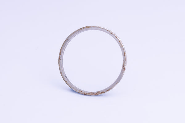 Load image into Gallery viewer, Rolex 18k White Gold Fluted Bezel for 16014  4.1g FCD24092
