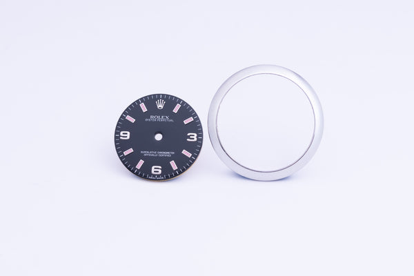 Load image into Gallery viewer, Rolex Midsize Black Arabic dial and Bezel for 177200 FCD24123
