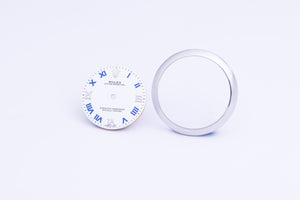 Rolex Midsize White Roman dial and Bezel for 177200 FCD24129