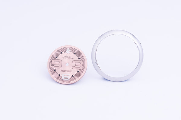 Load image into Gallery viewer, Rolex Midsize Salmon Arabic with Bezel dial for 177200 FCD24134
