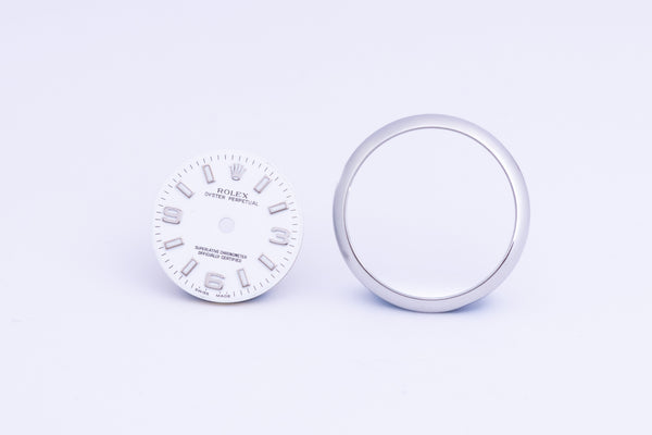 Load image into Gallery viewer, Rolex Ladies Oyster Perpetual White Arabic Dial and bezel 176200 FCD24141
