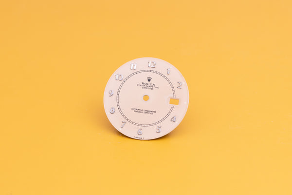 Load image into Gallery viewer, Rolex Datejust Cream boiler Gauge Dial for model 16014 FCD24166
