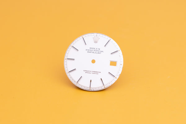 Load image into Gallery viewer, Rolex Datejust Silver Stick dial for model 1601 FCD24207
