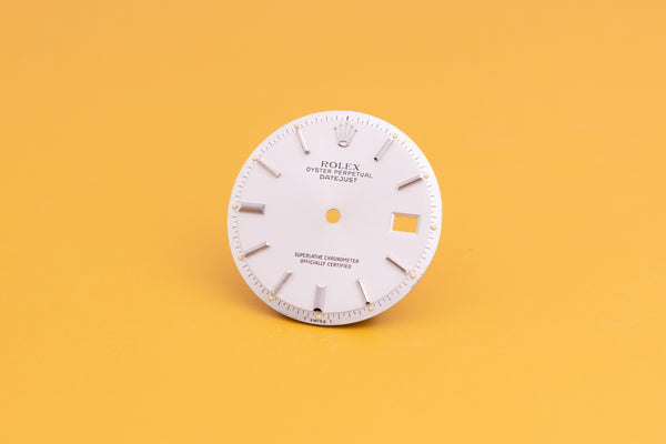 Load image into Gallery viewer, Rolex Datejust Silver Stick dial for model 1601 FCD24258
