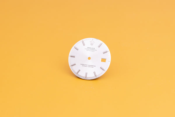 Load image into Gallery viewer, Rolex Datejust Silver Stick dial for model 1601 FCD24261
