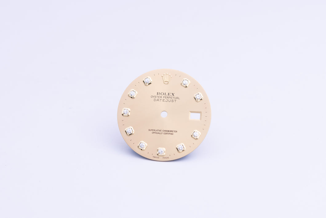 Rolex Mens Champagne New Style Diamond Dial for model 16233 - 116233 FCD24476