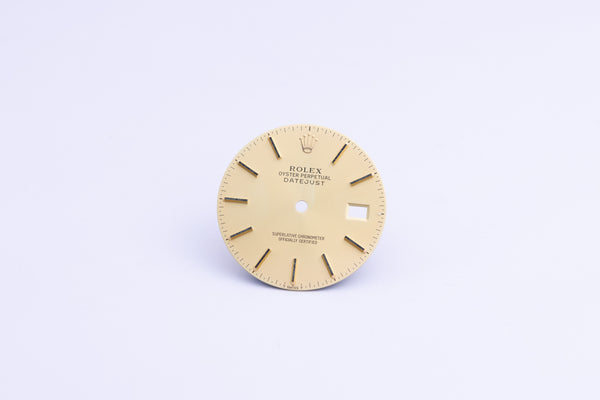 Load image into Gallery viewer, Rolex Datejust Champagne Stick marker dial for model 16013 FCD24506
