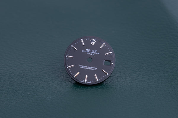 Load image into Gallery viewer, Rolex Date Black stick marker dial for model 69160 FCD24586
