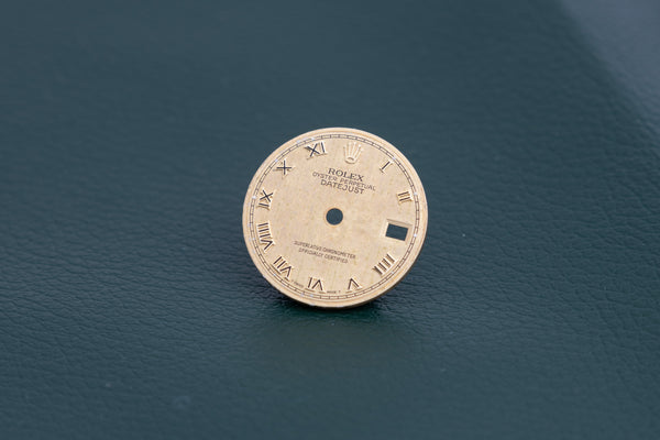 Load image into Gallery viewer, Rolex Datejust discolored Champagne linen dial for 69173 - 79173 FCD24592
