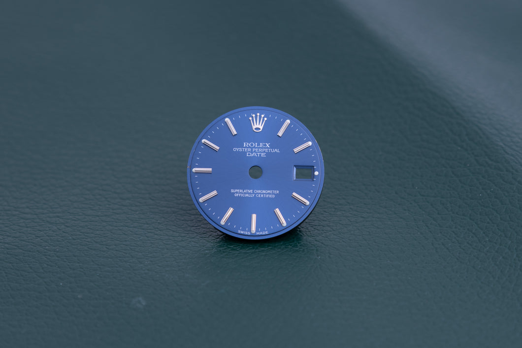 Rolex Date Blue stick marker dial for model 69160 FCD24631