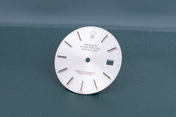 Load image into Gallery viewer, Rolex Datejust Silver stick Dial for model 16014 - 16030 FCD24854
