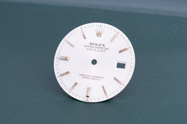 Load image into Gallery viewer, Rolex Datejust Silver stick Dial for model 16014 - 16030 FCD24857
