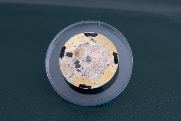 Load image into Gallery viewer, Rolex Silver Mosaic Brick Date dial for model 1500 - 1501 NO DIAL FEET FCD24972
