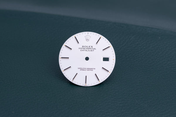 Load image into Gallery viewer, Rolex Datejust Silver stick Dial for model 16014 - 16030 FCD24976
