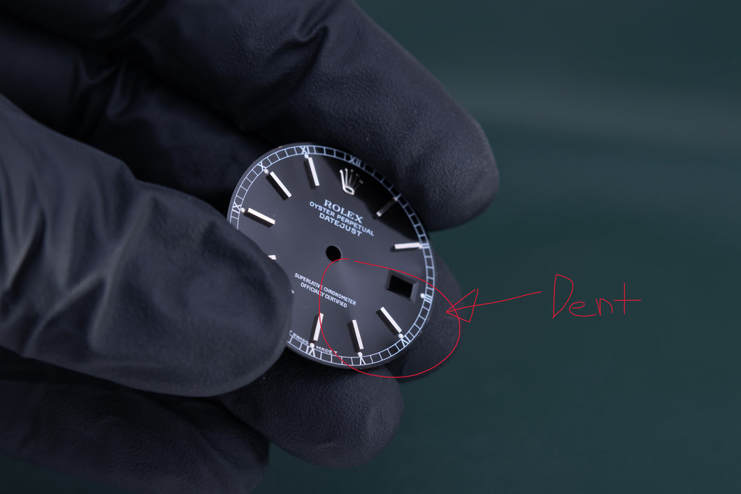 Rolex Datejust Black Stick dial for model 16234 IMPERFECTIONS. FCD25065