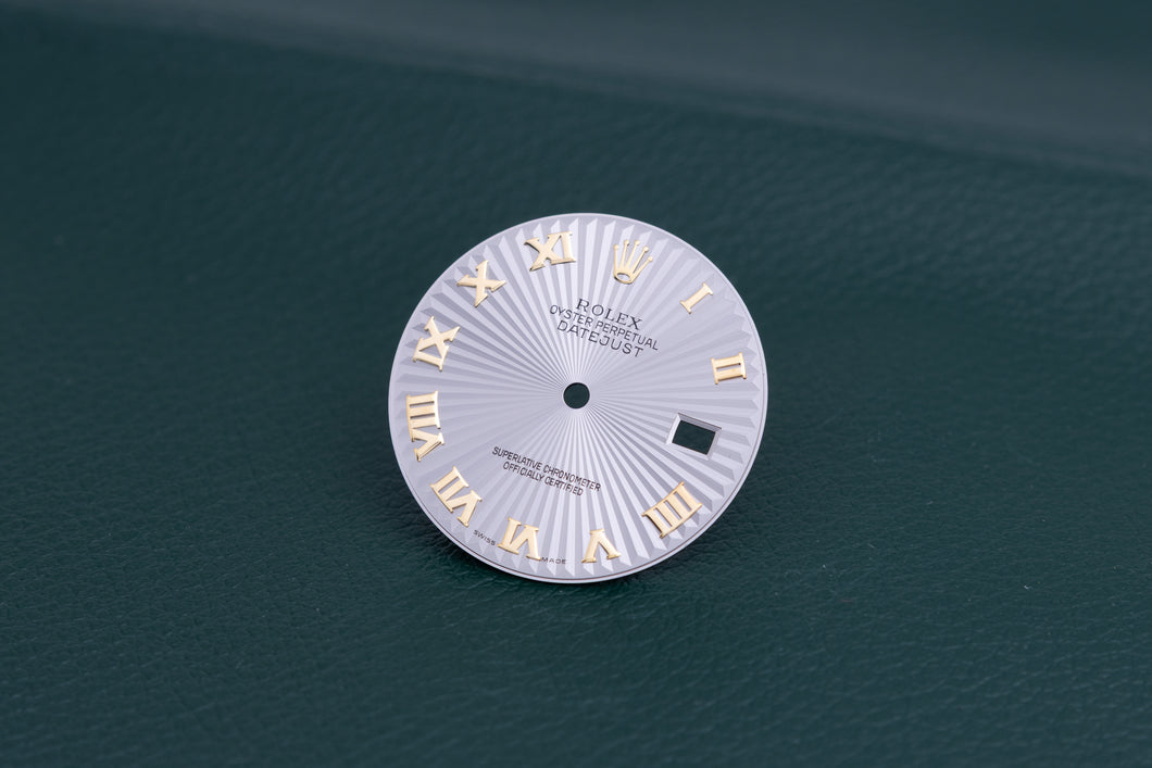 Rolex Mens Silver Sunburst Roman dial for model 116233 FCD25104