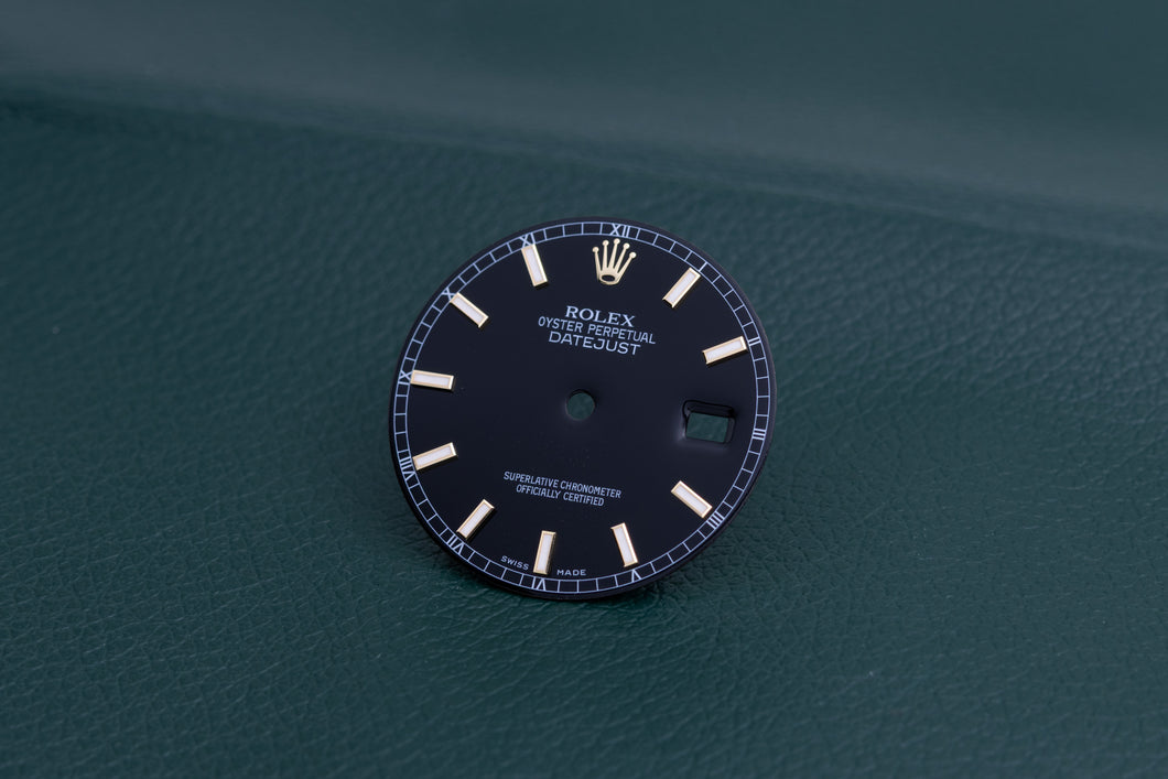 Rolex Mens Datejust Black Lumi Stick Dial for 116233 FCD25123