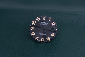 Rolex Mens Datejust Black Concentric Arabic Dial for 116231 FCD25128