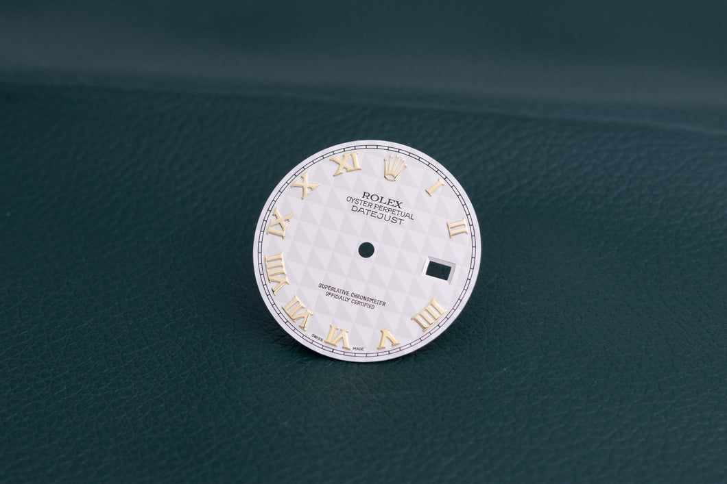 Rolex Datejust Cream Pyramid Roman Dial for 16233 FCD25152