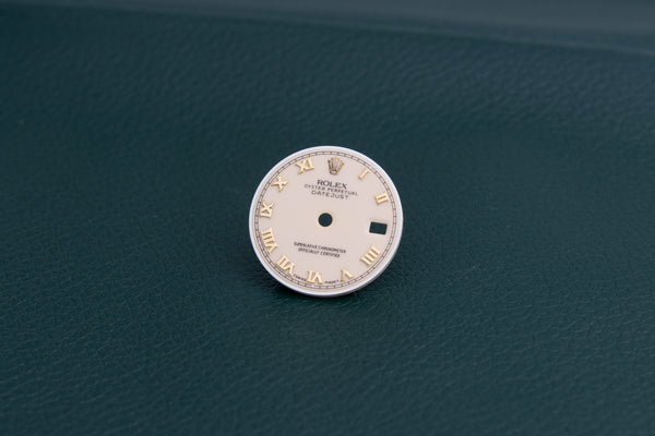 Load image into Gallery viewer, Rolex Datejust Ladies cream Roman dial for model 69173 FCD25163
