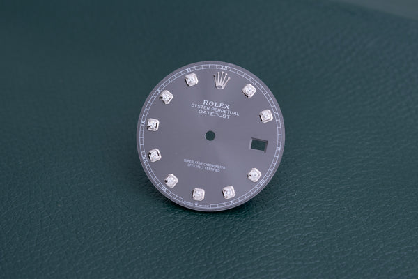 Load image into Gallery viewer, Rolex Datejust 41 Rhodium Diamond Dial for 126334 - 126300 W Hands FCD25903
