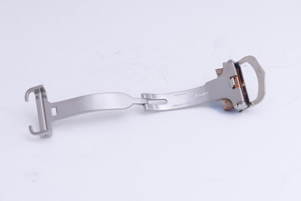 Load image into Gallery viewer, Cartier Santos 18mm Stainless Steel Deployment Buckle Watch Clasp OEM FCD26154
