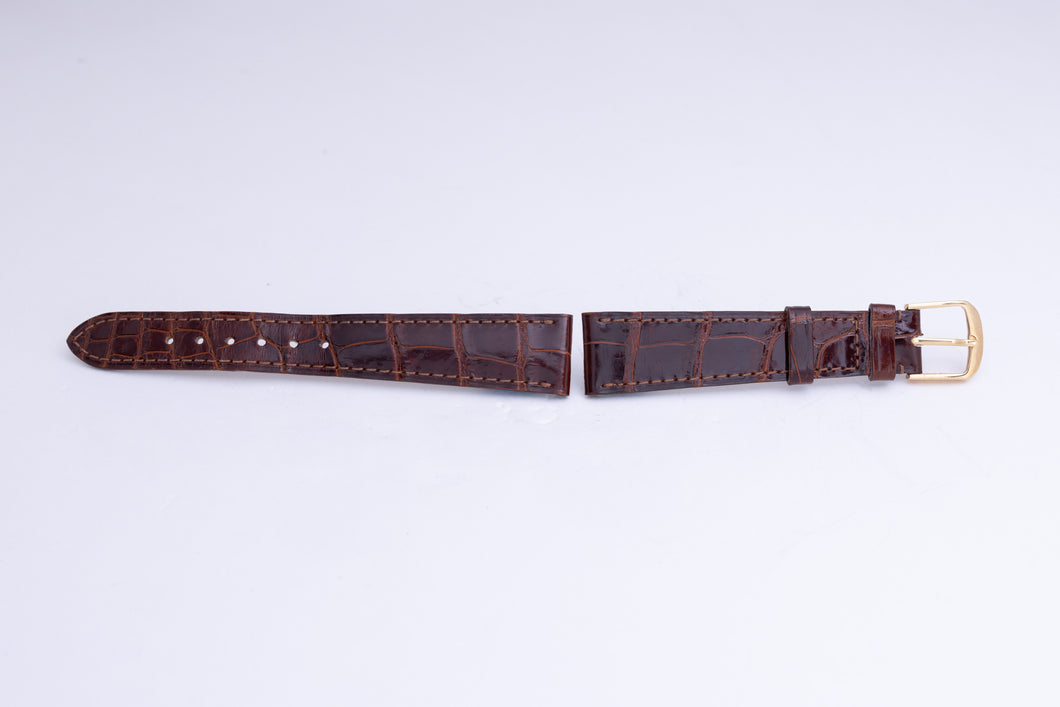 Patek Philippe 17mm USED Brown Leather Strap W Buckle FCD26318