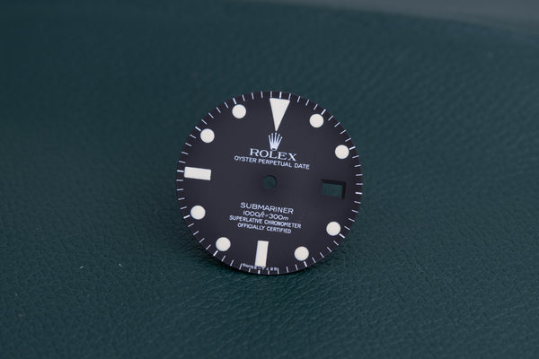 Load image into Gallery viewer, Rolex Submariner Matte Black Dial for 16800 FCD26425
