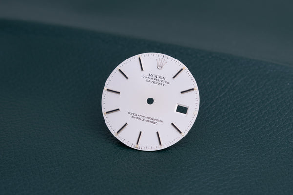 Load image into Gallery viewer, Rolex Silver Stick marker dial for model 16030 - 16014 FCD26460
