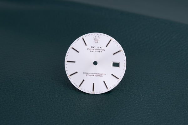 Load image into Gallery viewer, Rolex Silver Stick marker dial for model 16030 - 16014 FCD26461
