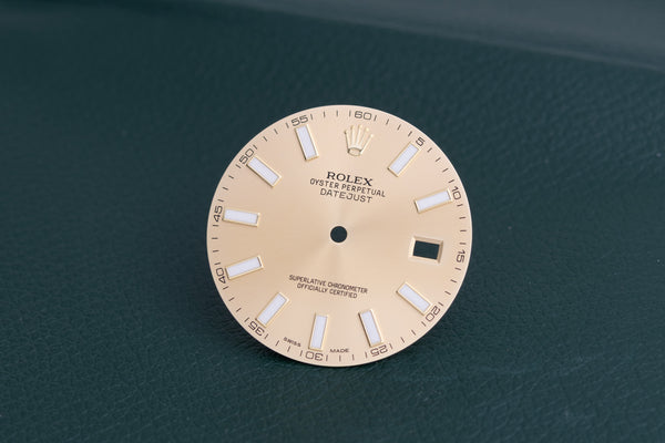 Load image into Gallery viewer, Rolex Champagne Index Datejust II Dial for model 116333 FCD26533
