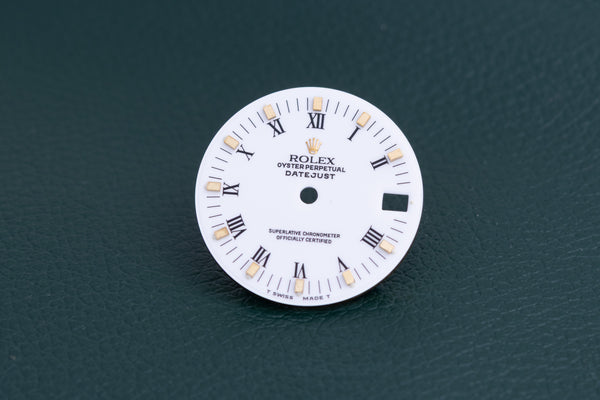 Load image into Gallery viewer, Rolex Midsize White Peg dial for model 68273 FCD26550

