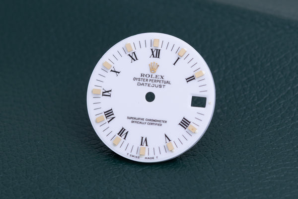 Load image into Gallery viewer, Rolex Midsize White Peg dial for model 68273 FCD26551
