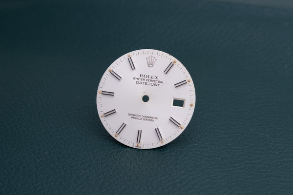 Load image into Gallery viewer, Rolex Datejust Silver Stick marker dial for model 16030 - 16014 FCD26568
