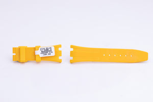 AUDEMARS PIGUET 21MMx16MM YELLOW RUBBER STRAP FCD26595