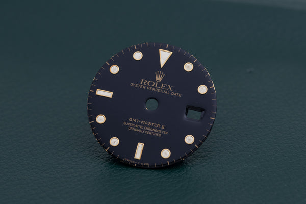 Load image into Gallery viewer, Rolex Black GMT Master II Dial for 16713 - 16718 DAMAGED FCD26784
