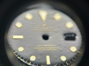 Rolex Black GMT Master II Dial for 16713 - 16718 DAMAGED FCD26784