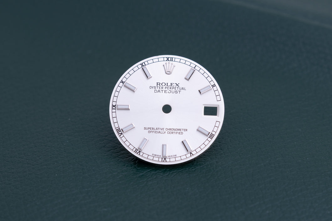 Rolex Midsize Silver Lumi Stick Dial for 178274 FCD27193